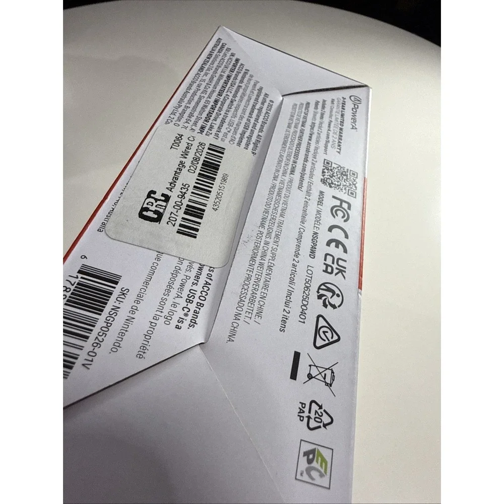 Power A Advantage Wired Controller for Nintendo Switch 2‎ | Mushroom Kingdom